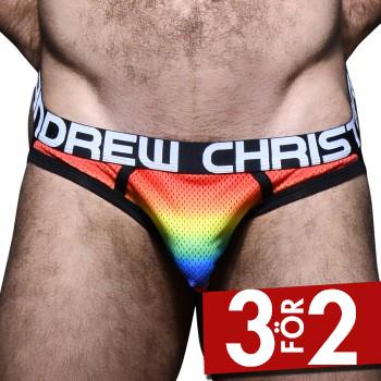 Andrew Christian Kalsonger Almost Naked Pride Mesh Jock Flerf&auml;rgad polyamid Small Herr