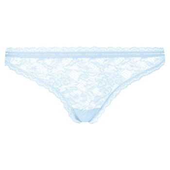 Bilde av Calvin Klein Truser Ck One Lace Thong Lysblå Nylon Large Dame