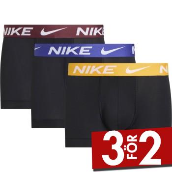 Nike Kalsonger 6P Everyday Essentials Micro Trunks Svart/Gul nylon Small Herr