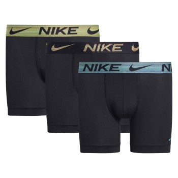 Nike Kalsonger 6P Everyday Essentials Micro Boxer Brief Svart/Gul polyester Medium Herr