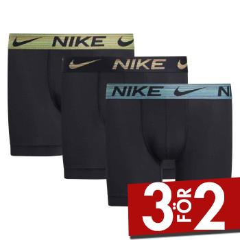 Nike Kalsonger 3P Everyday Essentials Micro Boxer Brief Svart/Gul polyester Small Herr