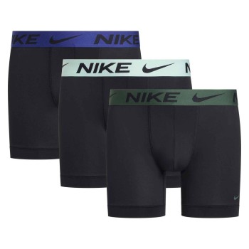 Nike Kalsonger 6P Everyday Essentials Micro Boxer Brief Svart/Grön polyester Medium Herr