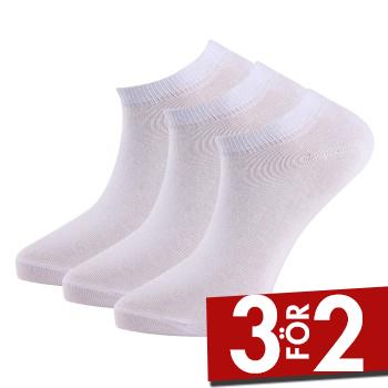 Trofe Cotton Sneaker Socks Strumpor 6P Vit Strl 43/46 Dam