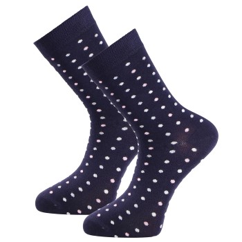 Bilde av Trofe Bamboo Small Dot Socks Strømper Marine Str 35/38 Dame