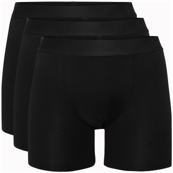 Resteröds 3P Bamboo Boxer Long leg Svart Large Herre