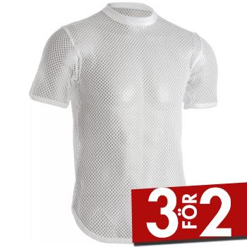 Dovre Organic Cotton Net T-shirt Vit ekologisk bomull Small Herr