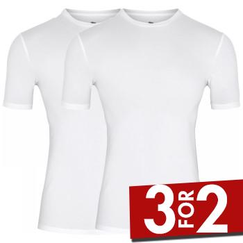 Bilde av Dovre 2p Organic Cotton T-shirt Hvit økologisk Bomull Large Herre