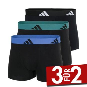 adidas 3P Active Flex Cotton Trunk Blaugrün Baumwolle Medium Herren