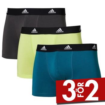 adidas Kalsonger 3P Active Flex Cotton Trunk Limegr&ouml;n bomull Small Herr