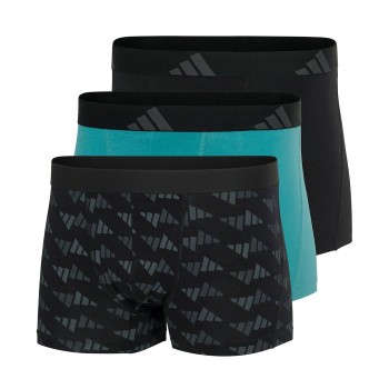 adidas Kalsonger 3P Active Flex Cotton Trunk Grå/Svart bomull Small Herr
