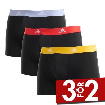 adidas Kalsonger 3P Active Flex Cotton Trunk Flerf&auml;rgad-2 bomull Small Herr