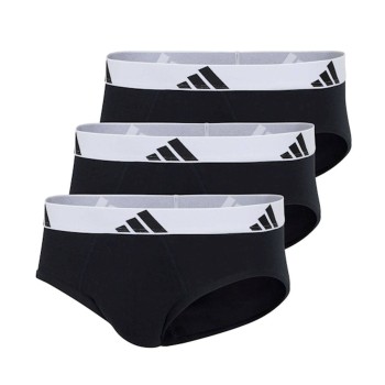 adidas Kalsonger 3P Active Flex Cotton Brief Vit/Svart bomull Small Herr
