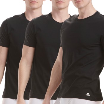 adidas 3P Active Core Cotton Crew Neck T-Shirt Svart bomull Small Herre
