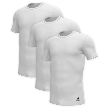 Bilde av Adidas 3p Active Core Cotton Crew Neck T-shirt Hvit Bomull Large Herre
