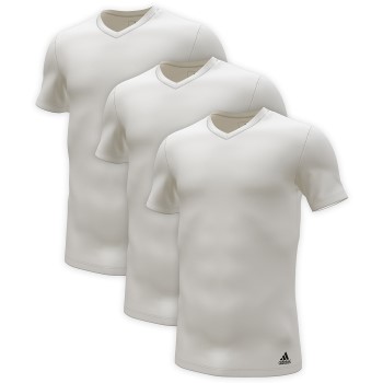 Bilde av Adidas 3p Active Flex Cotton V-neck T-shirt Hvit Bomull X-large Herre
