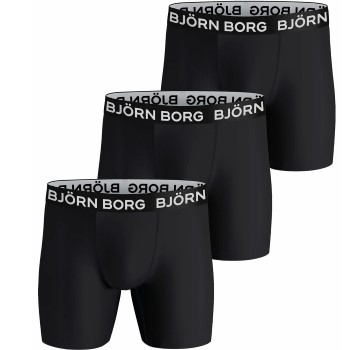 Bilde av Björn Borg 3p Performance Shorts 2203 Svart Polyester Large Herre