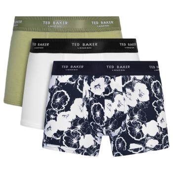 3-Pacchetto Ted Baker Realasting Cotton Basic Trunks