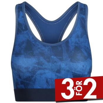 Reebok BH Gail Sports Crop Top Bl&aring; polyester Small Dam