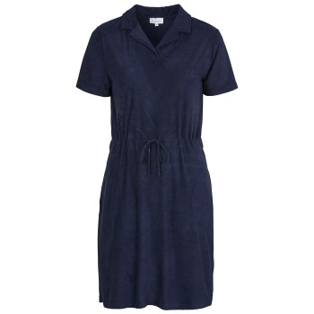 Bilde av Damella Bamboo Stretchterry Short Sleeve Dress Marine Small Dame