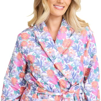 Damella Printed Terry Velour Robe