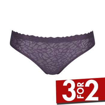 Sloggi Trusser ZERO Feel Lace 2.0 Brazil Panty Mørkelilla X-Small Dame