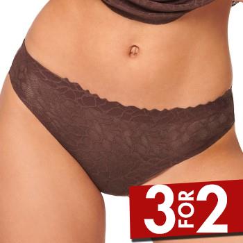 Sloggi Trusser ZERO Feel Lace 2.0 Brazil Panty Brun X-Small Dame