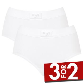 Sloggi Trusser 2P Double Comfort Maxi Multi Hvid bomuld 38 Dame billede