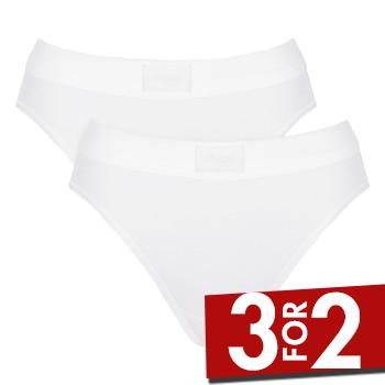 Sloggi Trusser 2P Double Comfort Tai Multi Hvid bomuld 38 Dame billede