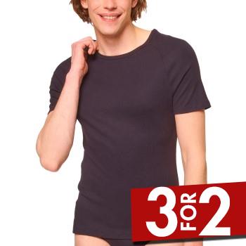 Sloggi Men FREE Evolve O-Neck Sort økologisk bomuld Small Herre