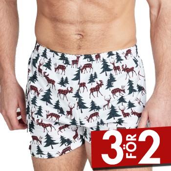 Jockey Kalsonger Woven Boxer Vit bomull Small Herr