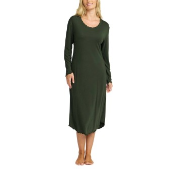 Damella Bamboo Plain Long Sleeve Nightdress 