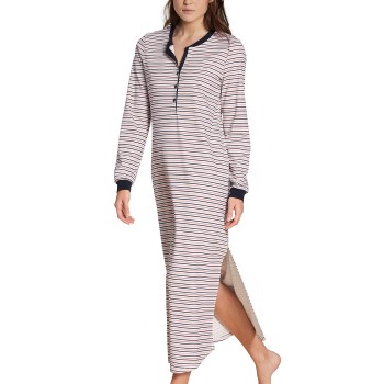 Bilde av Calida Midnight Stripes Nightsdress Blåstripete Bomull X-small Dame