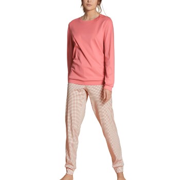 Bilde av Calida Midsummer Dreams Pyjama With Cuff Rosa Bomull Small Dame