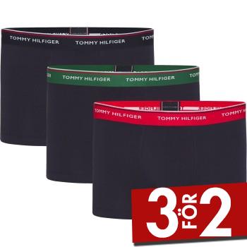 Tommy Hilfiger Kalsonger 3P Essentials Boxers R&ouml;d/Gr&ouml;n bomull Small Herr