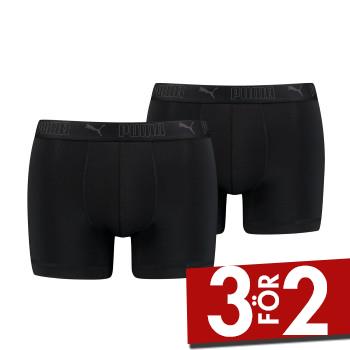 Puma Kalsonger 2P Sport Microfiber Boxer Svart polyester Small Herr