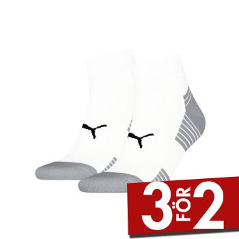 Puma Strumpor 2P Sport Cushioned Quarter Socks Vit Strl 35/38