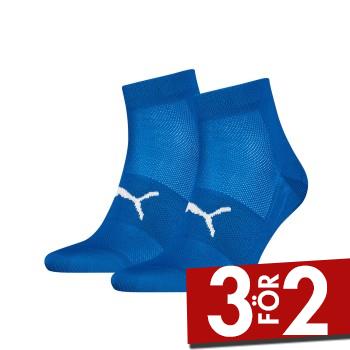Puma Strumpor 2P Sport Light Quarter Socks Bl&aring; Strl 35/38