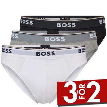 BOSS Kalsonger 3P Power Brief Svart/Vit bomull Small Herr