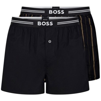 Bilde av Boss 2p Ew Boxer Shorts Svart Polyester Medium Herre