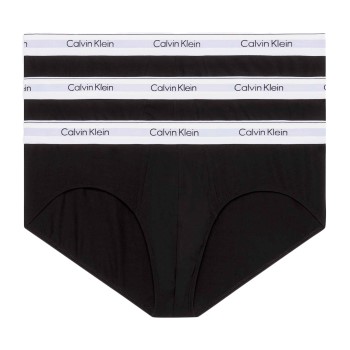 Bilde av Calvin Klein 3p Modern Cotton Stretch Hip Brief Svart Bomull Xx-large Herre