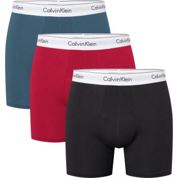 Bilde av Calvin Klein 3p Modern Cotton Stretch Boxer Brief Rød/blå Bomull X-large Herre