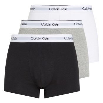 Bilde av Calvin Klein 3p Modern Cotton Stretch Trunk Hvit/grå Bomull Small Herre