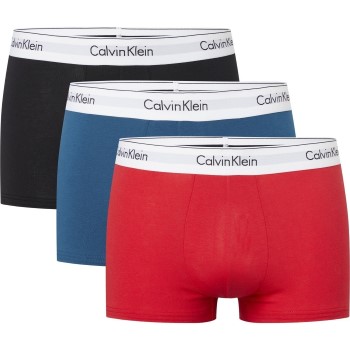 Bilde av Calvin Klein 3p Modern Cotton Stretch Trunk Rød/blå Bomull Medium Herre