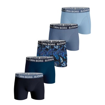 Bilde av Björn Borg 5p Cotton Stretch Boxer 1719 Svart/blå Bomull Medium Herre