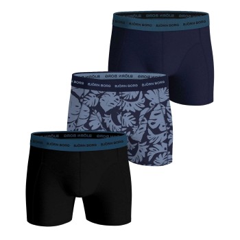 Björn Borg Kalsonger 3P Cotton Stretch Boxer 1721 Blå/Blå bomull X-Large Herr
