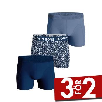 Bj&ouml;rn Borg Kalsonger 3P Cotton Stretch Boxer 1721 Bl&aring; bomull Small Herr