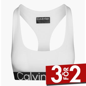 Calvin Klein BH Sport Medium Impact Sports Bra Svart/Vit Small Dam