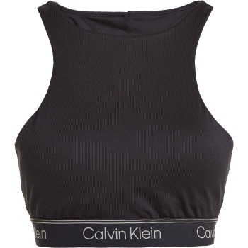 Bilde av Calvin Klein Bh Sport Cutout Medium Impact Sports Bra Svart Polyester Small Dame