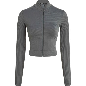 Bilde av Calvin Klein Sport Seamless Zip Up Jacket Grønn Polyamid Medium Dame