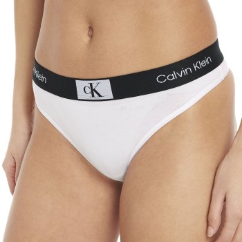 Bilde av Calvin Klein Truser Ck96 Cotton Thong Hvit Bomull Medium Dame